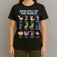 Cute Axolotl Axolotl Animals Of The World Herpetology T-Shirt thumb 4