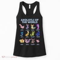 Cute Axolotl Axolotl Animals Of The World Herpetology Women's Tank Top thumb 0