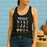 Cute Axolotl Axolotl Animals Of The World Herpetology Women's Tank Top thumb 2