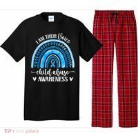 Child Abuse Awareness Rainbow Abuse Prevention Month Funny Gift Pajama Set thumb 0