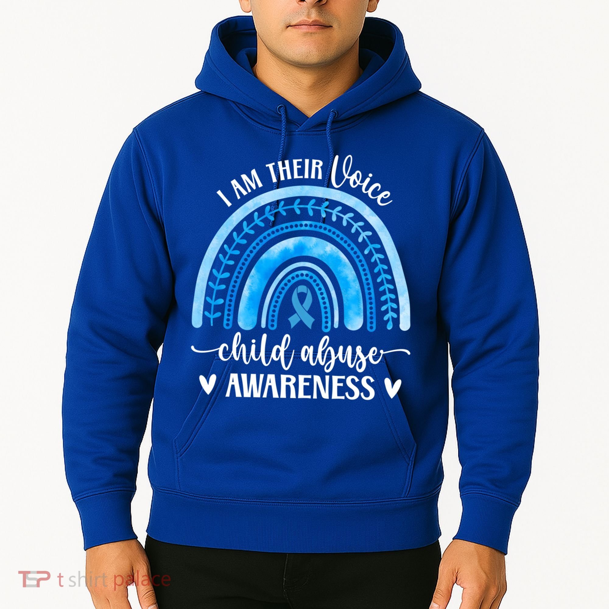 Child Abuse Awareness Rainbow Abuse Prevention Month Funny Gift Hoodie