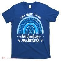 Child Abuse Awareness Rainbow Abuse Prevention Month Funny Gift T-Shirt thumb 0