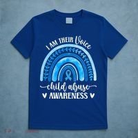 Child Abuse Awareness Rainbow Abuse Prevention Month Funny Gift T-Shirt thumb 5