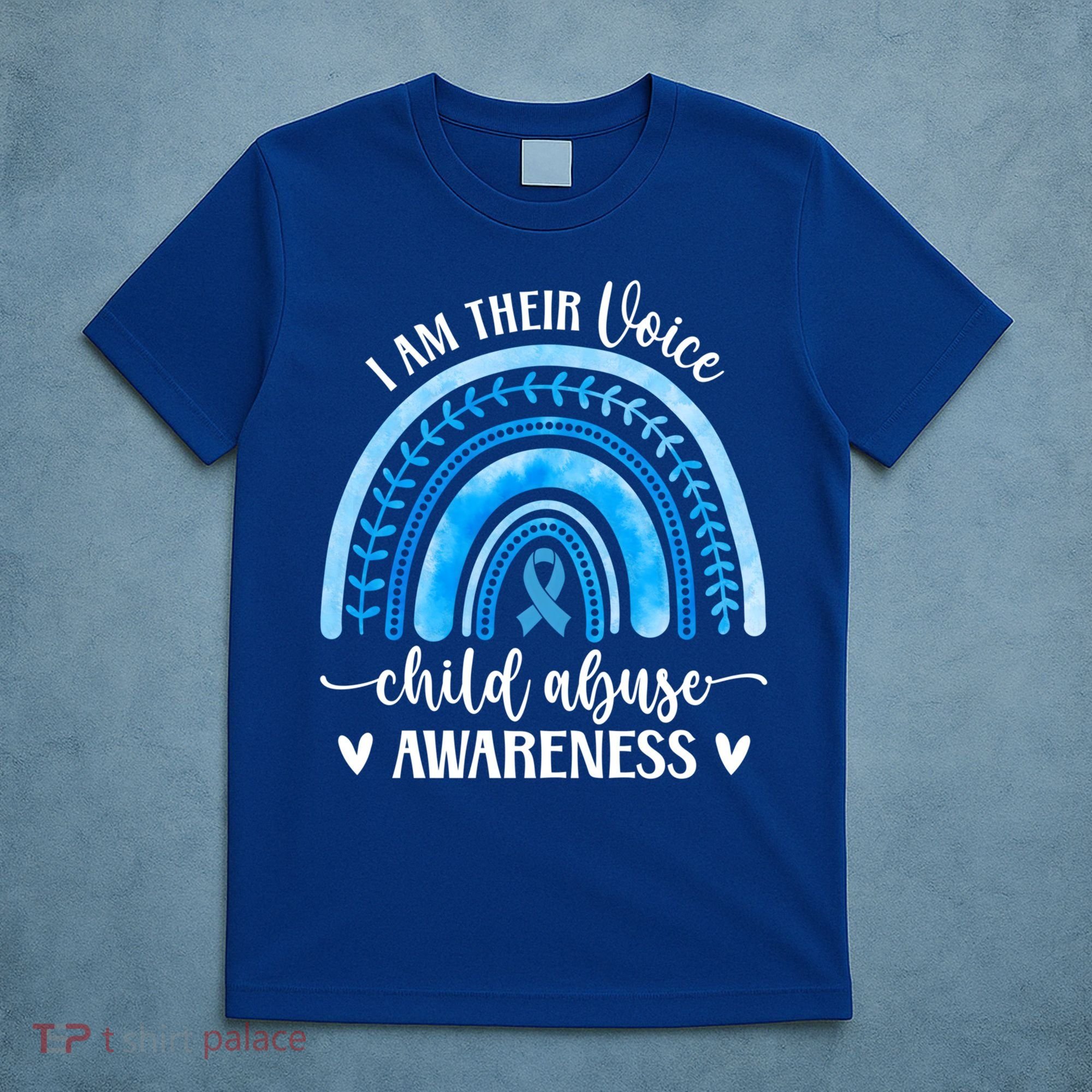 Child Abuse Awareness Rainbow Abuse Prevention Month Funny Gift T-Shirt