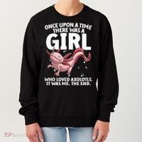 Cool Axolotl Art For Salamander Axolotl Lover Women's Sweatshirt thumb 0