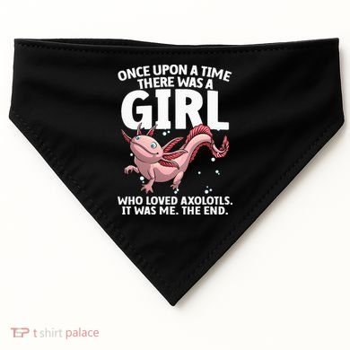 Cool Axolotl Art For Salamander Axolotl Lover USA-Made Doggie Bandana