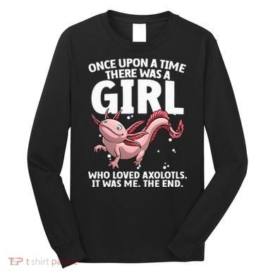 Cool Axolotl Art For Salamander Axolotl Lover Long Sleeve Shirt