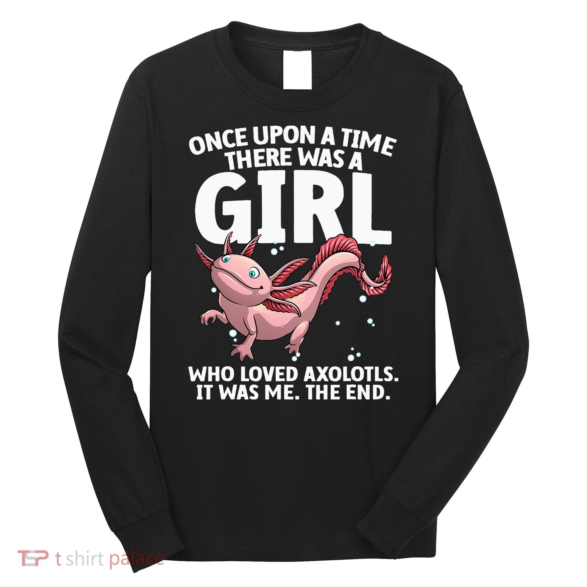 Cool Axolotl Art For Salamander Axolotl Lover Long Sleeve Shirt