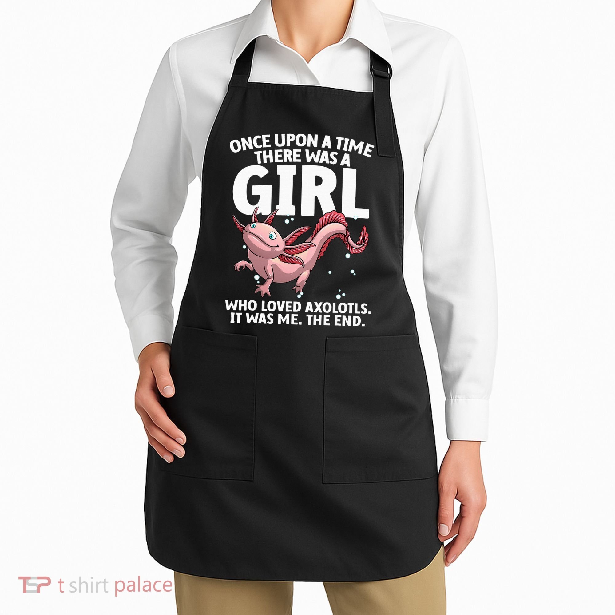 Cool Axolotl Art For Salamander Axolotl Lover Apron