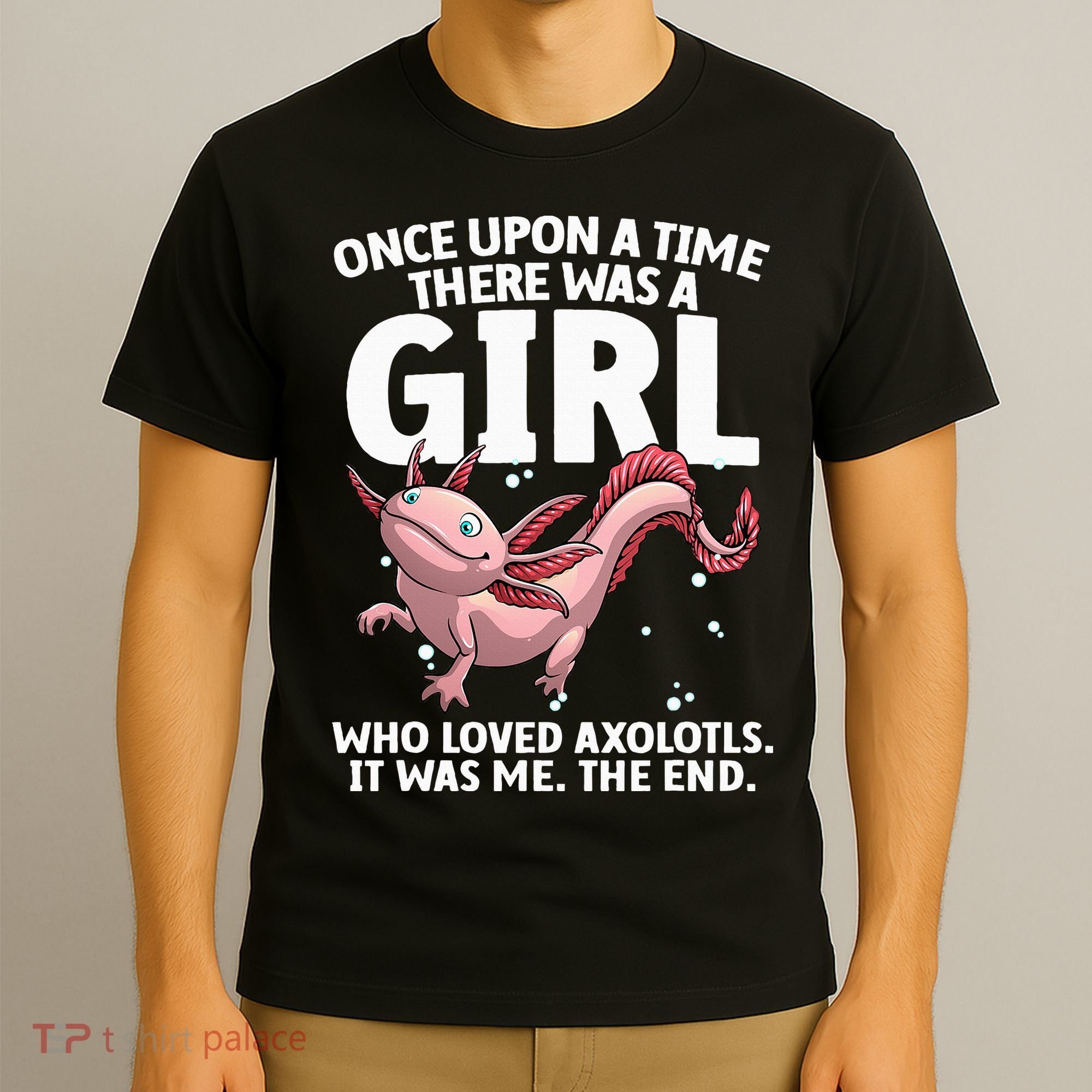 Cool Axolotl Art For Salamander Axolotl Lover T-Shirt
