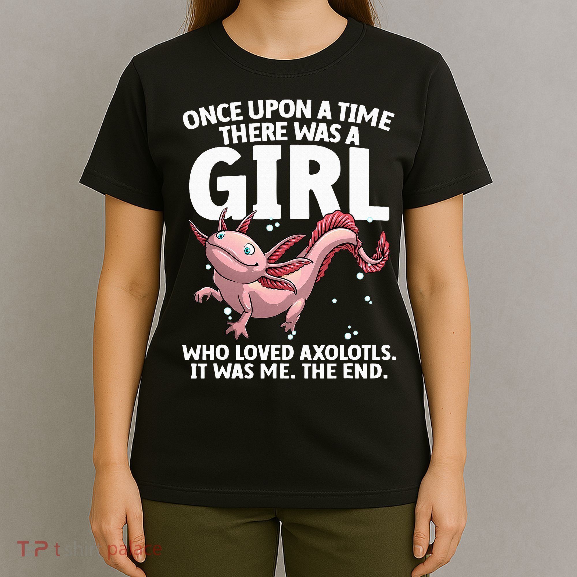 Cool Axolotl Art For Salamander Axolotl Lover T-Shirt