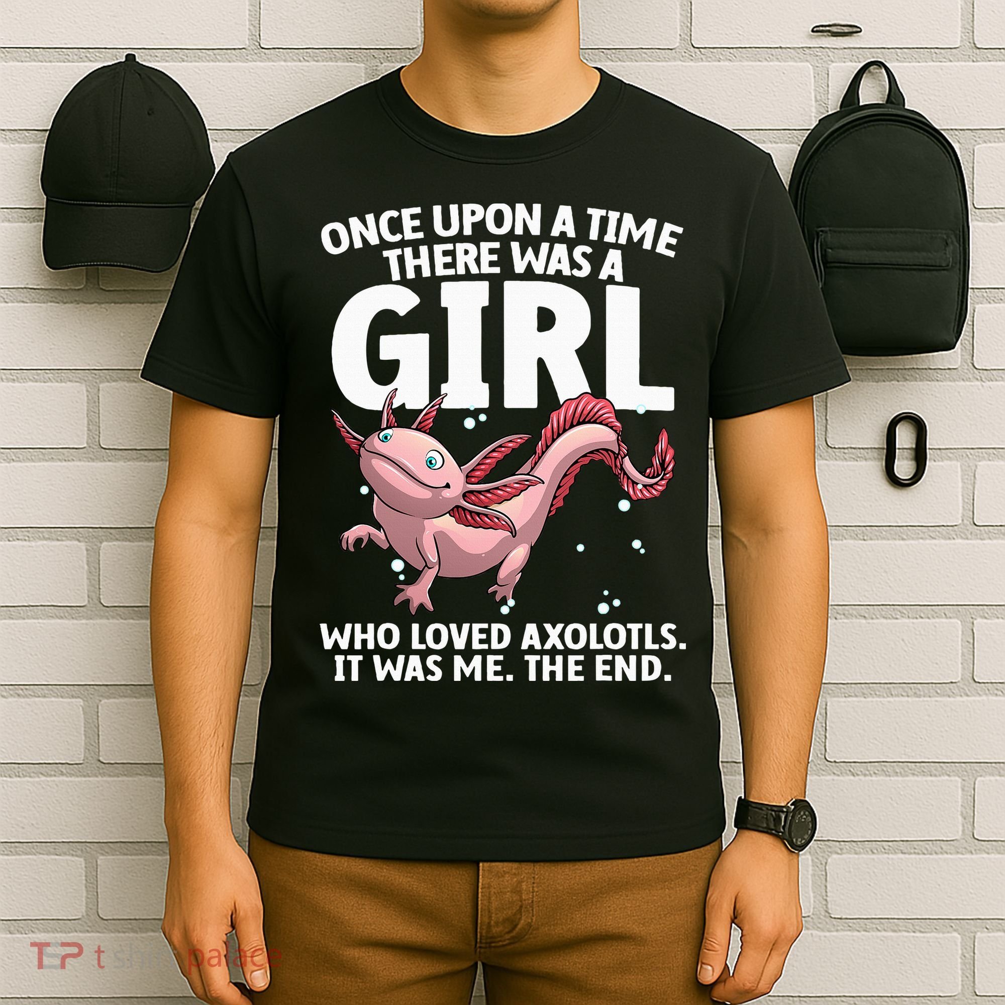 Cool Axolotl Art For Salamander Axolotl Lover T-Shirt
