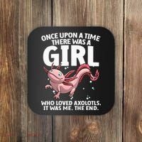Cool Axolotl Art For Salamander Axolotl Lover Coaster thumb 0