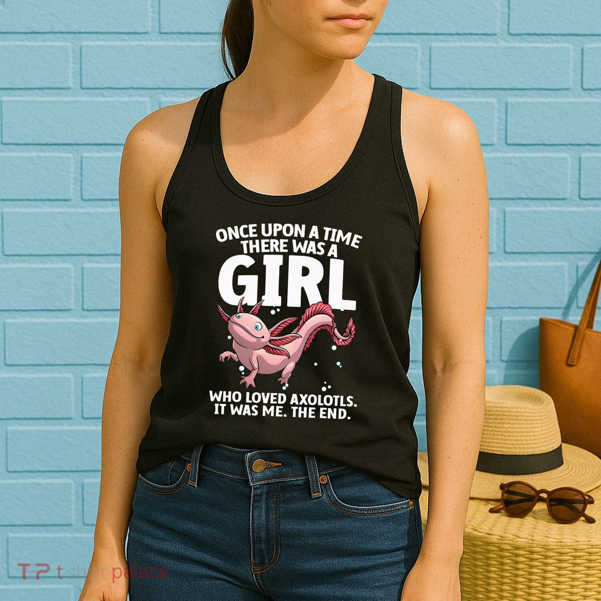 Cool Axolotl Art For Salamander Axolotl Lover Women's Tank Top