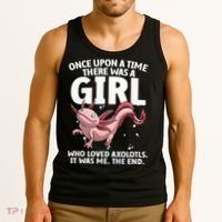 Cool Axolotl Art For Salamander Axolotl Lover Tank Top thumb 3