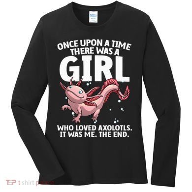 Cool Axolotl Art For Salamander Axolotl Lover Women's Long Sleeve Shirt