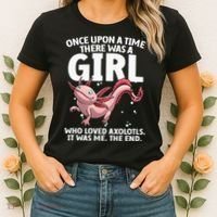 Cool Axolotl Art For Salamander Axolotl Lover Women's T-Shirt thumb 2