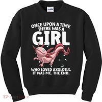 Cool Axolotl Art For Salamander Axolotl Lover Kids Sweatshirt thumb 0