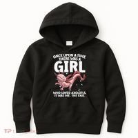 Cool Axolotl Art For Salamander Axolotl Lover Kids Hoodie thumb 0