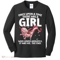 Cool Axolotl Art For Salamander Axolotl Lover Kids Long Sleeve Shirt thumb 0