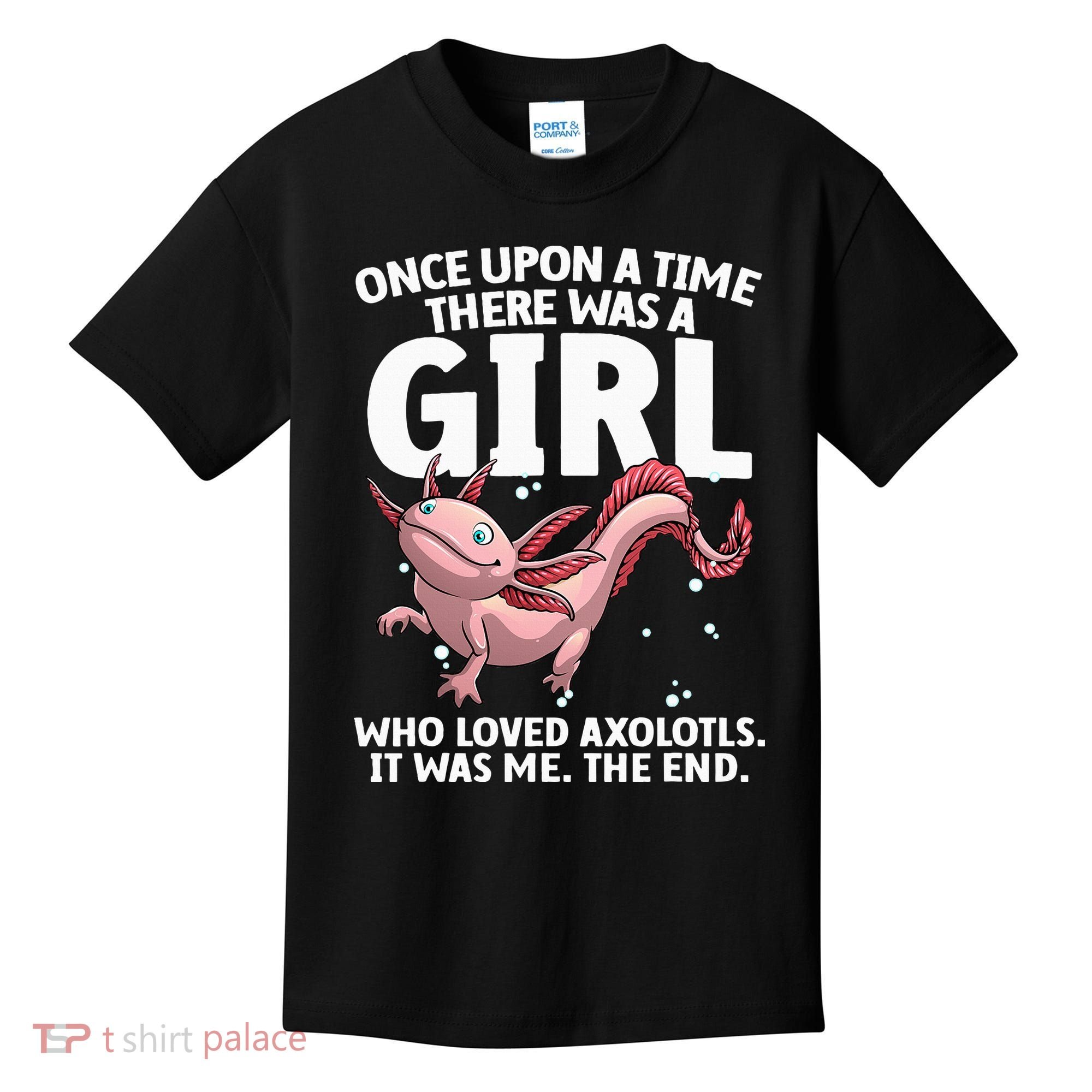 Cool Axolotl Art For Salamander Axolotl Lover Kids T-Shirt