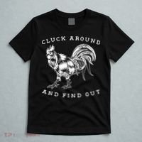 Cluck Around And Find Out Funny Chicken Adult Humor T-Shirt thumb 5