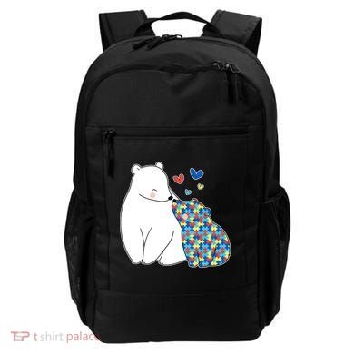 Cute Autism Awareness Polar Bear Puzzle Backpack
