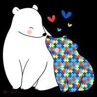 Cute Autism Awareness Polar Bear Puzzle Coffee Mug thumb 5