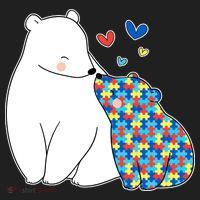 Cute Autism Awareness Polar Bear Puzzle Tumbler thumb 3