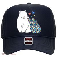 Cute Autism Awareness Polar Bear Puzzle Hat thumb 0