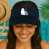 Cute Autism Awareness Polar Bear Puzzle Visor thumb 2