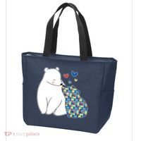 Cute Autism Awareness Polar Bear Puzzle Tote Bag thumb 3