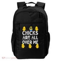 Chicks Are All Over Me Easter Funny Baby Chicken Backpack thumb 0