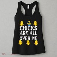 Chicks Are All Over Me Easter Funny Baby Chicken Women's Tank Top thumb 3