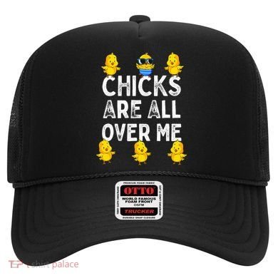 Chicks Are All Over Me Easter Funny Baby Chicken Hat