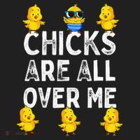 Chicks Are All Over Me Easter Funny Baby Chicken Hat thumb 2