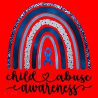 Child Abuse Awareness Rainbow Foster Care Stop The Abuse Santa Hat thumb 1