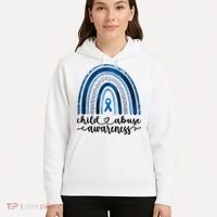 Child Abuse Awareness Rainbow Foster Care Stop The Abuse Hoodie thumb 5