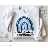 Child Abuse Awareness Rainbow Foster Care Stop The Abuse Sweatshirt thumb 2
