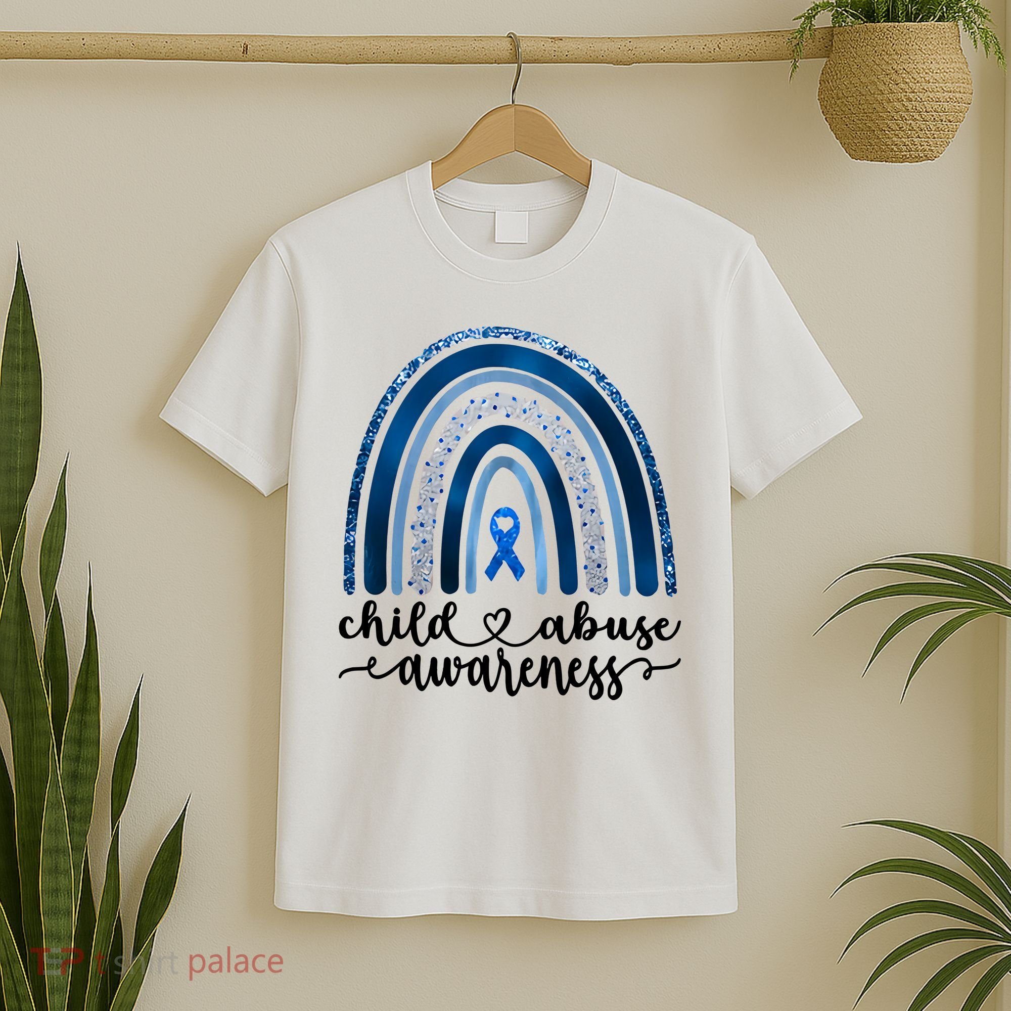 Child Abuse Awareness Rainbow Foster Care Stop The Abuse T-Shirt