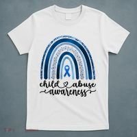 Child Abuse Awareness Rainbow Foster Care Stop The Abuse T-Shirt thumb 5