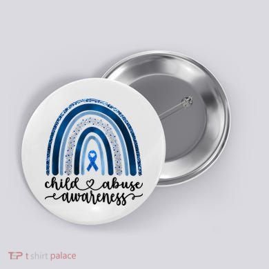 Child Abuse Awareness Rainbow Foster Care Stop The Abuse Button