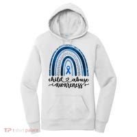 Child Abuse Awareness Rainbow Foster Care Stop The Abuse Women's Hoodie thumb 0
