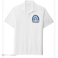 Child Abuse Awareness Rainbow Foster Care Stop The Abuse Sport-Tek Posi-UV Pro Polo thumb 0