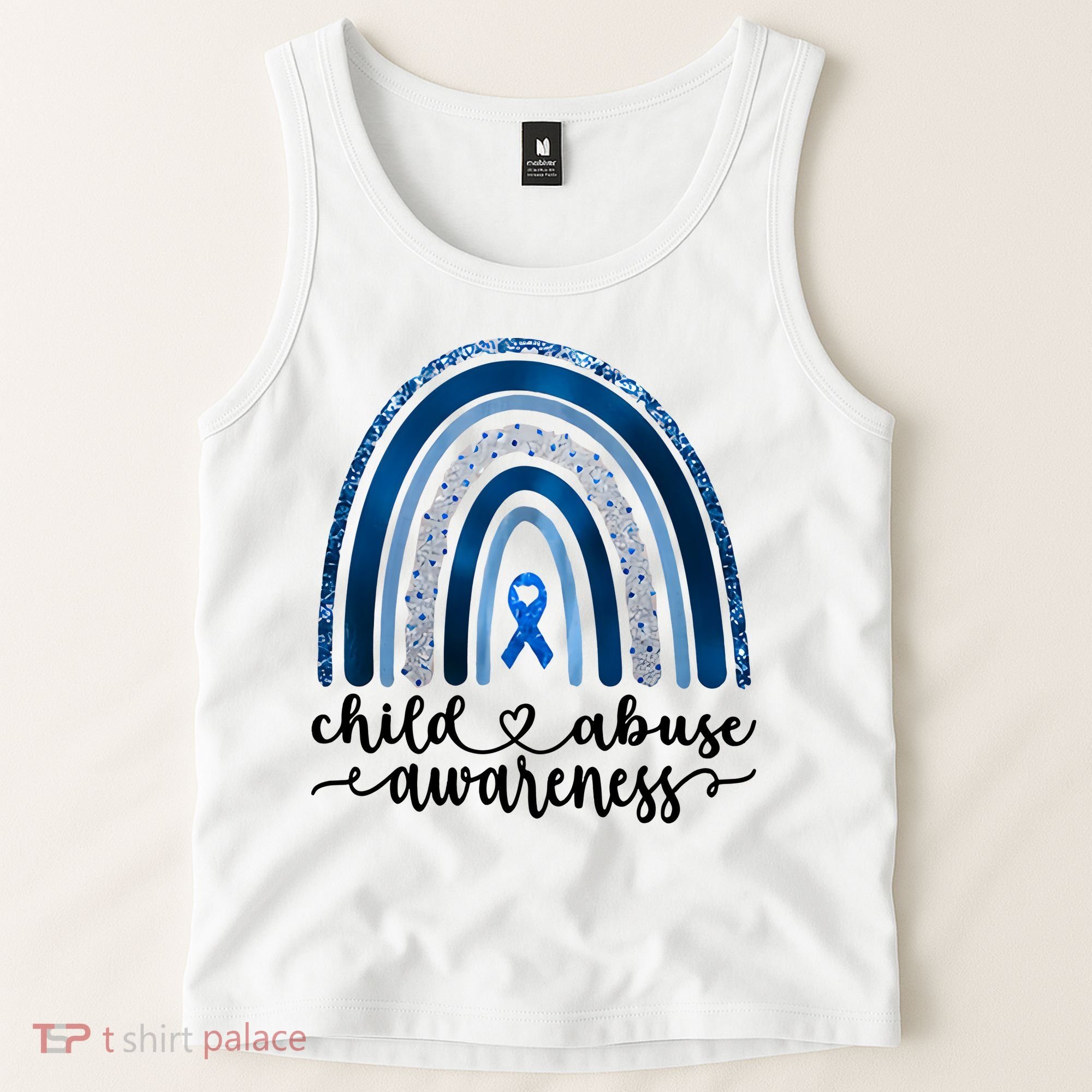Child Abuse Awareness Rainbow Foster Care Stop The Abuse Tank Top