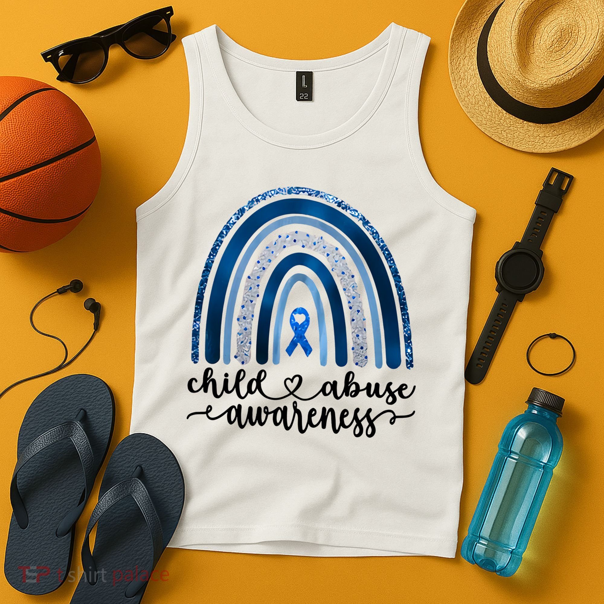 Child Abuse Awareness Rainbow Foster Care Stop The Abuse Tank Top