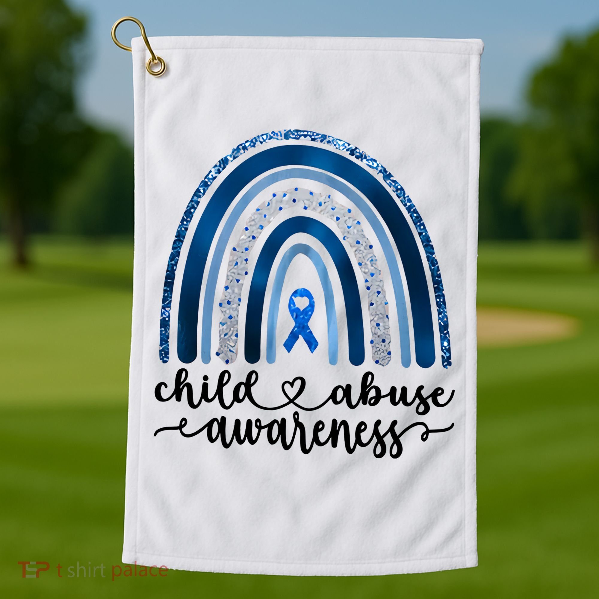 Child Abuse Awareness Rainbow Foster Care Stop The Abuse Golf Towel