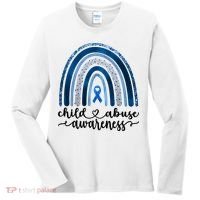 Child Abuse Awareness Rainbow Foster Care Stop The Abuse Women's Long Sleeve Shirt thumb 0