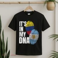 Colombian And Argentinian Dna Mix Flag Heritage T-Shirt thumb 2