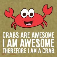 Crabs Are Awesome I Am Awesome Therefore I'm A Crab Garment-Dyed Women's Muscle Tee thumb 6
